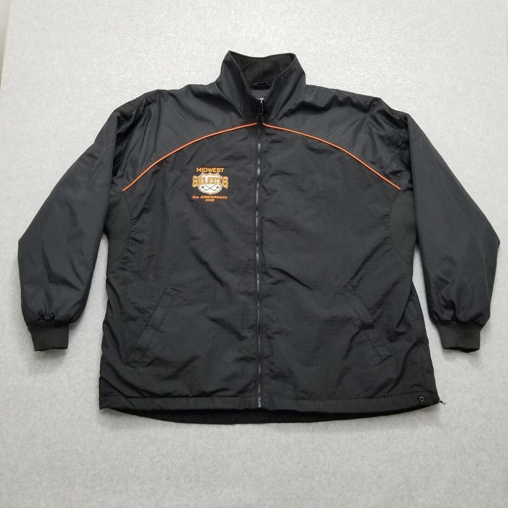 K1‎ Sportswear Jacket Mens XL Black Full Zip Pockets